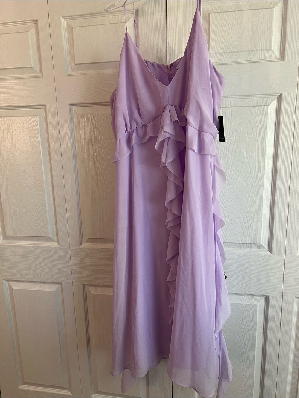Eloquii Lilac Chiffon Slip Dress